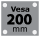 Muurbeugel VESA200